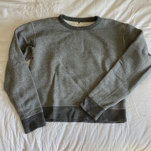 Rag & Bone crewneck, grey with red accents, size medium